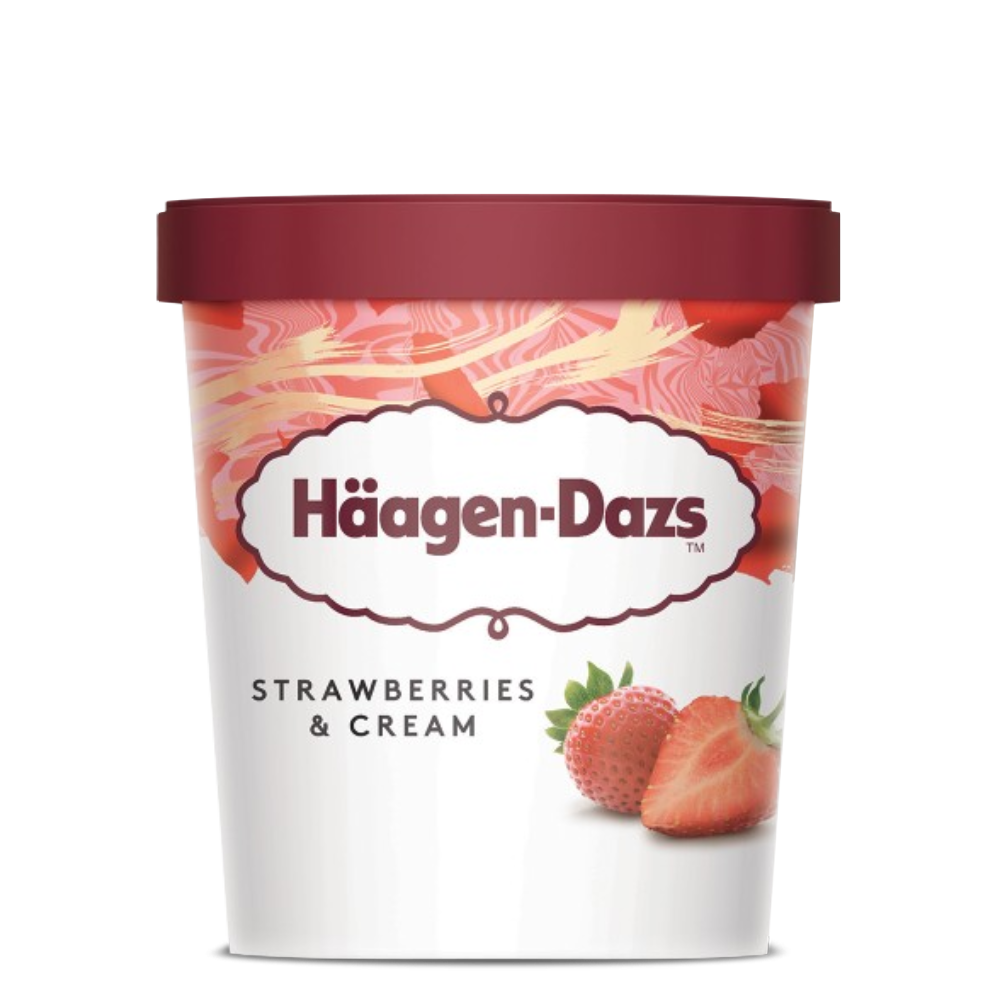 Strawberry and cream pint